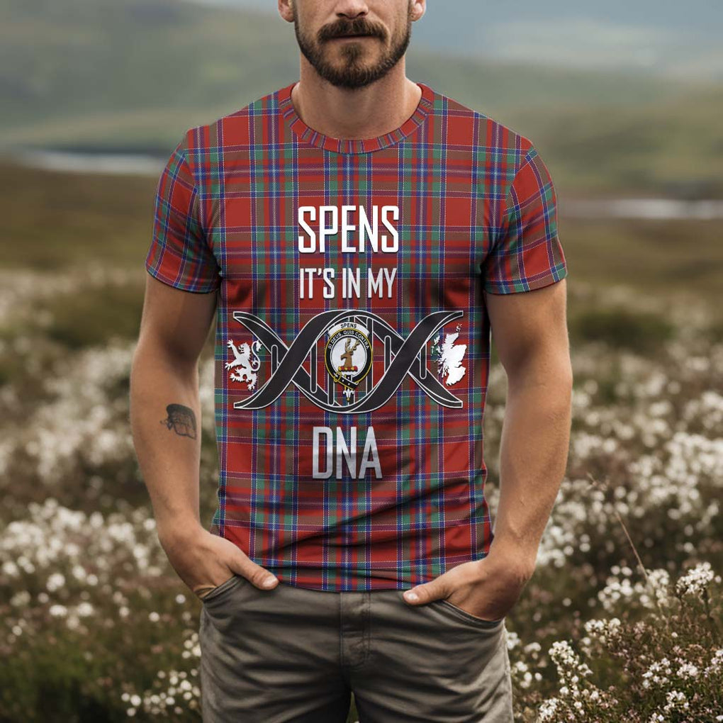 Spens Tartan T-Shirt with Family Crest DNA In Me Style Kid's Shirt - Tartan Vibes Clothing