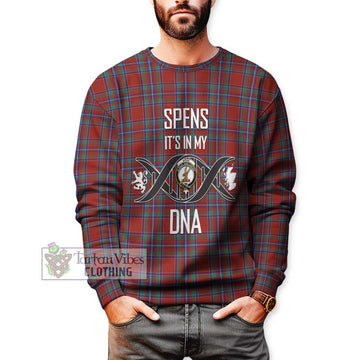 Spens Tartan Sweatshirt with Family Crest DNA In Me Style