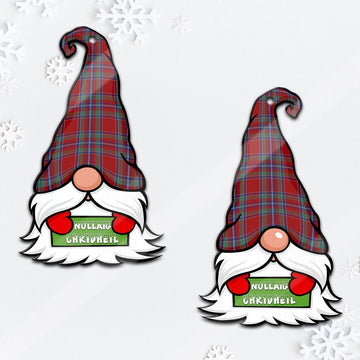 Spens Gnome Christmas Ornament with His Tartan Christmas Hat