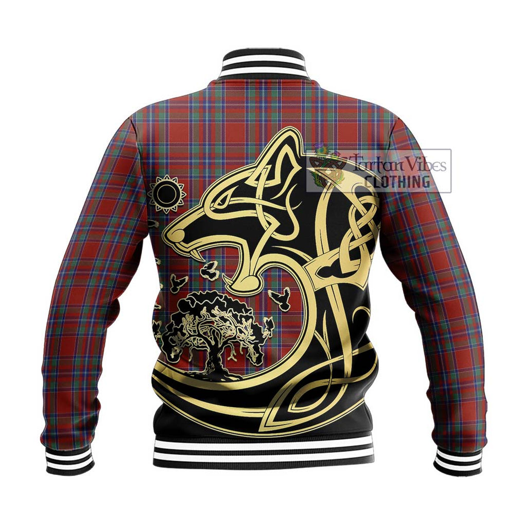 Spens Tartan Baseball Jacket with Family Crest Celtic Wolf Style - Tartan Vibes Clothing