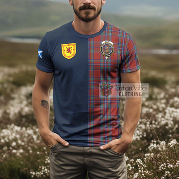 Spens Tartan T-Shirt Alba with Scottish Lion Royal Arm Half Style