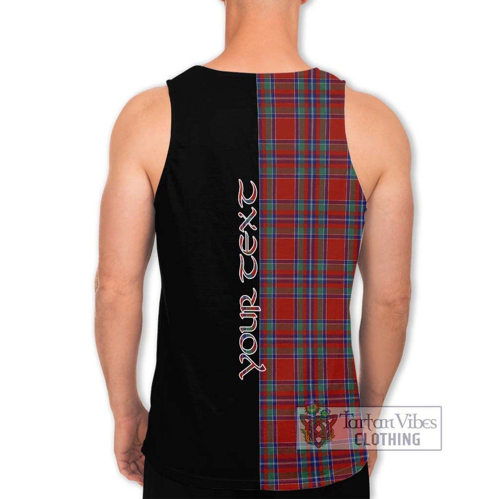 Spens Tartan Men's Tank Top with Family Crest and Half Of Me Style - Tartanvibesclothing Shop