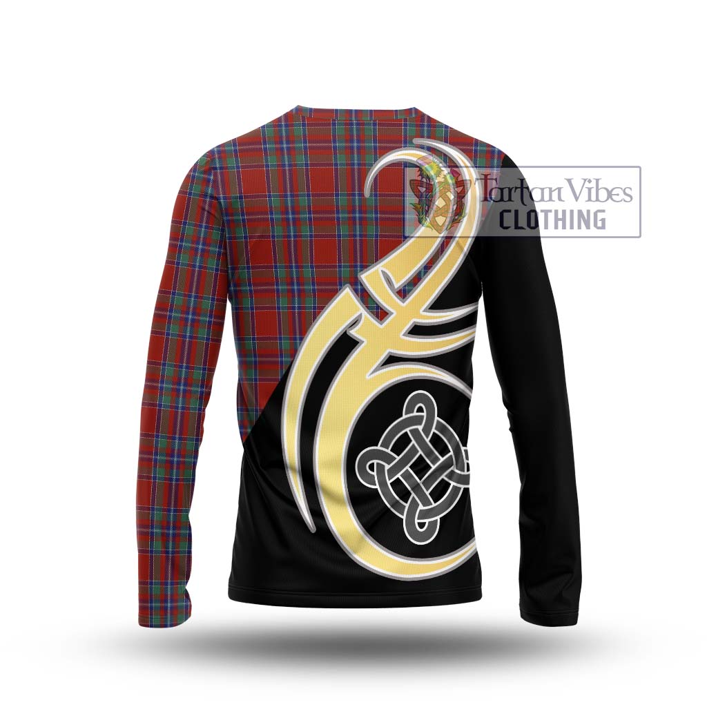 Spens Tartan Long Sleeve T-Shirt with Family Crest and Celtic Symbol Style - Tartan Vibes Clothing