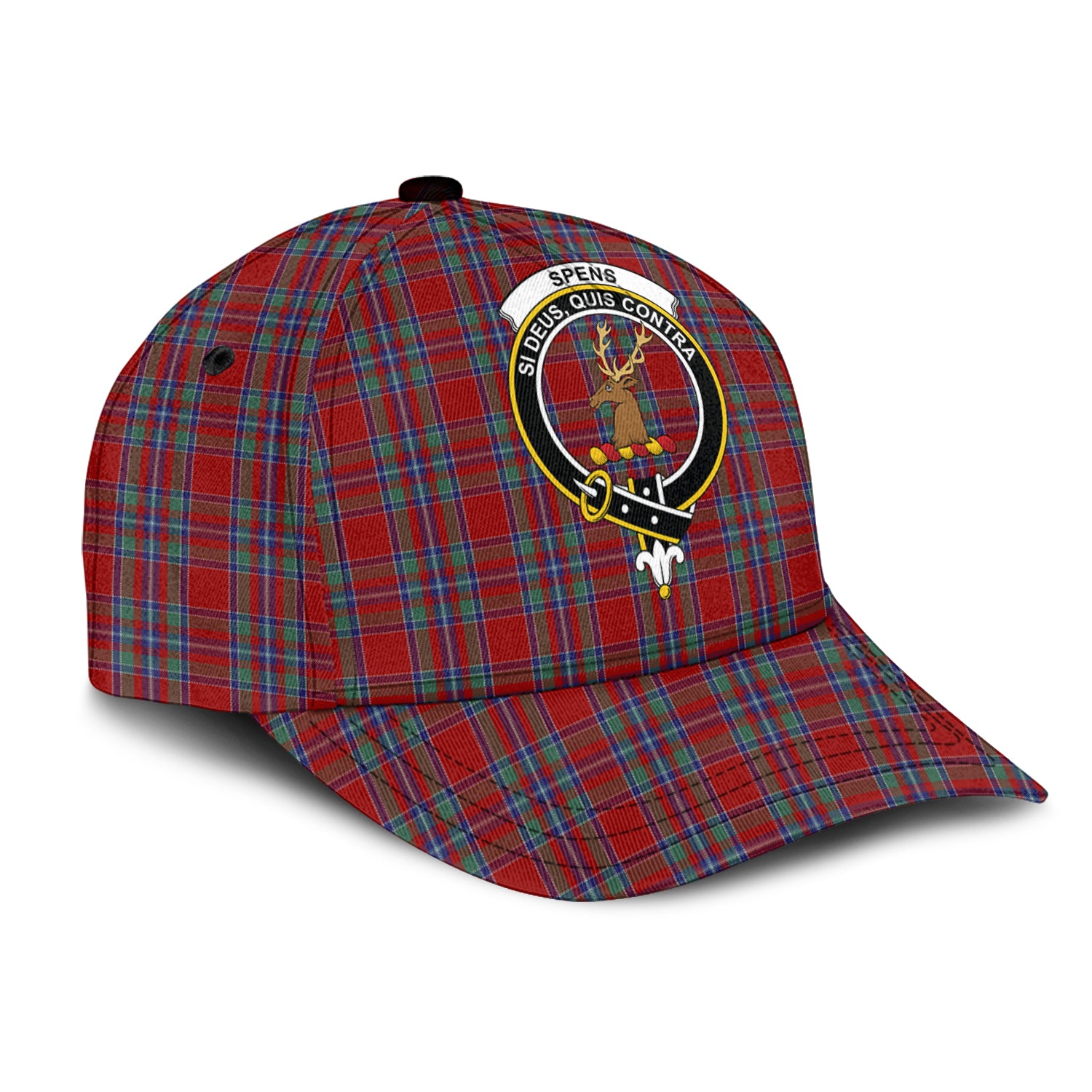 Spens Tartan Classic Cap with Family Crest - Tartan Vibes Clothing