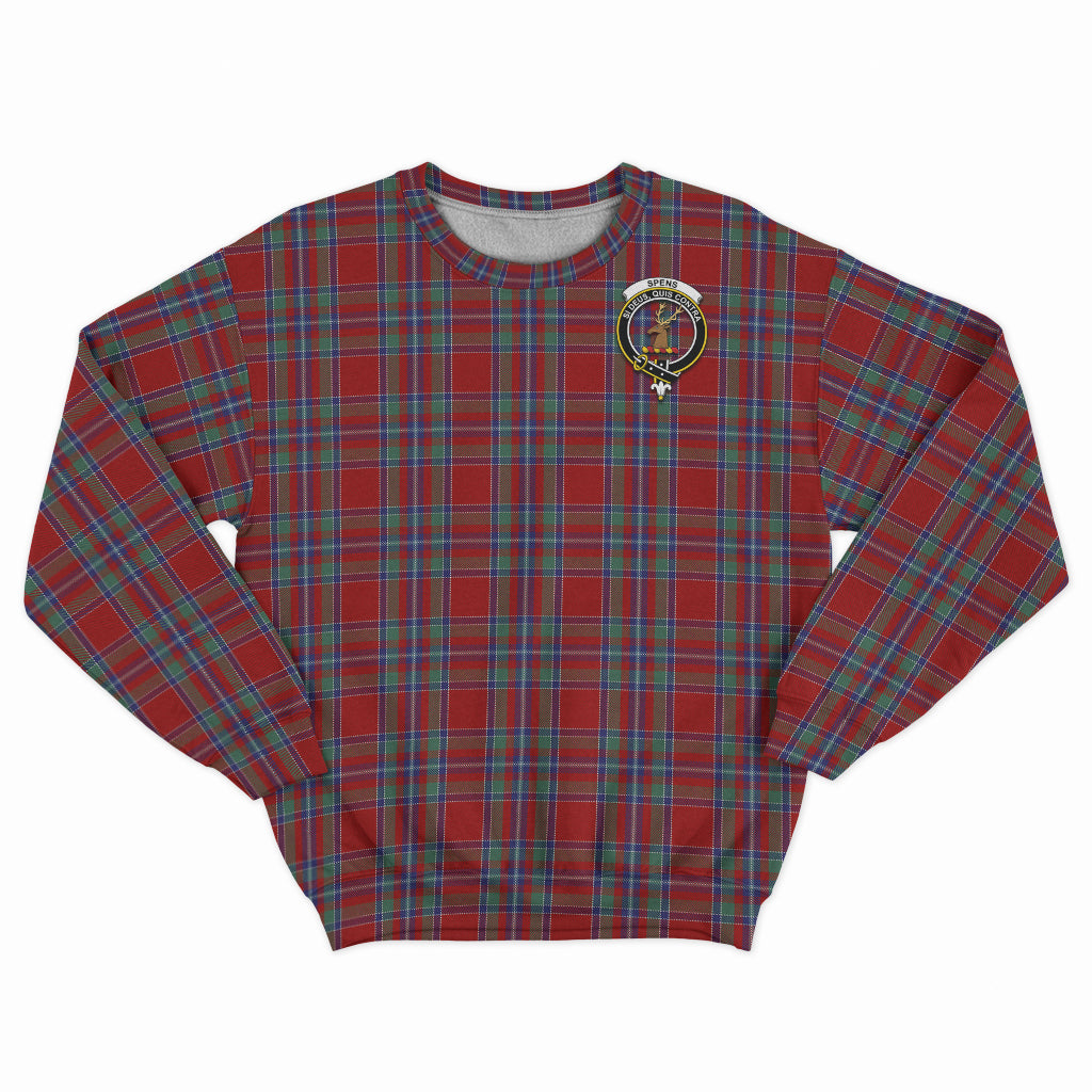 Spens Tartan Sweatshirt with Family Crest - Tartan Vibes Clothing