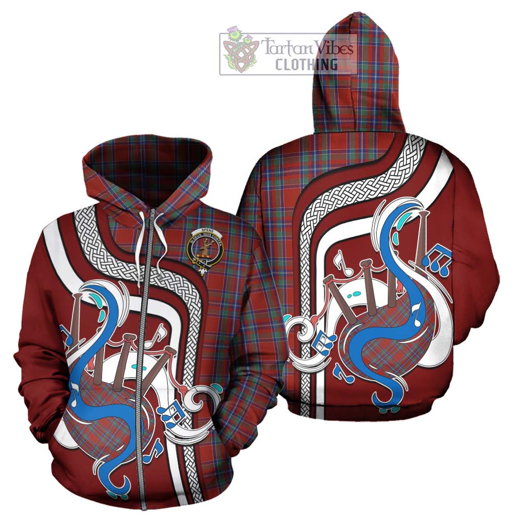 Spens Tartan Hoodie with Epic Bagpipe Style - Tartanvibesclothing Shop