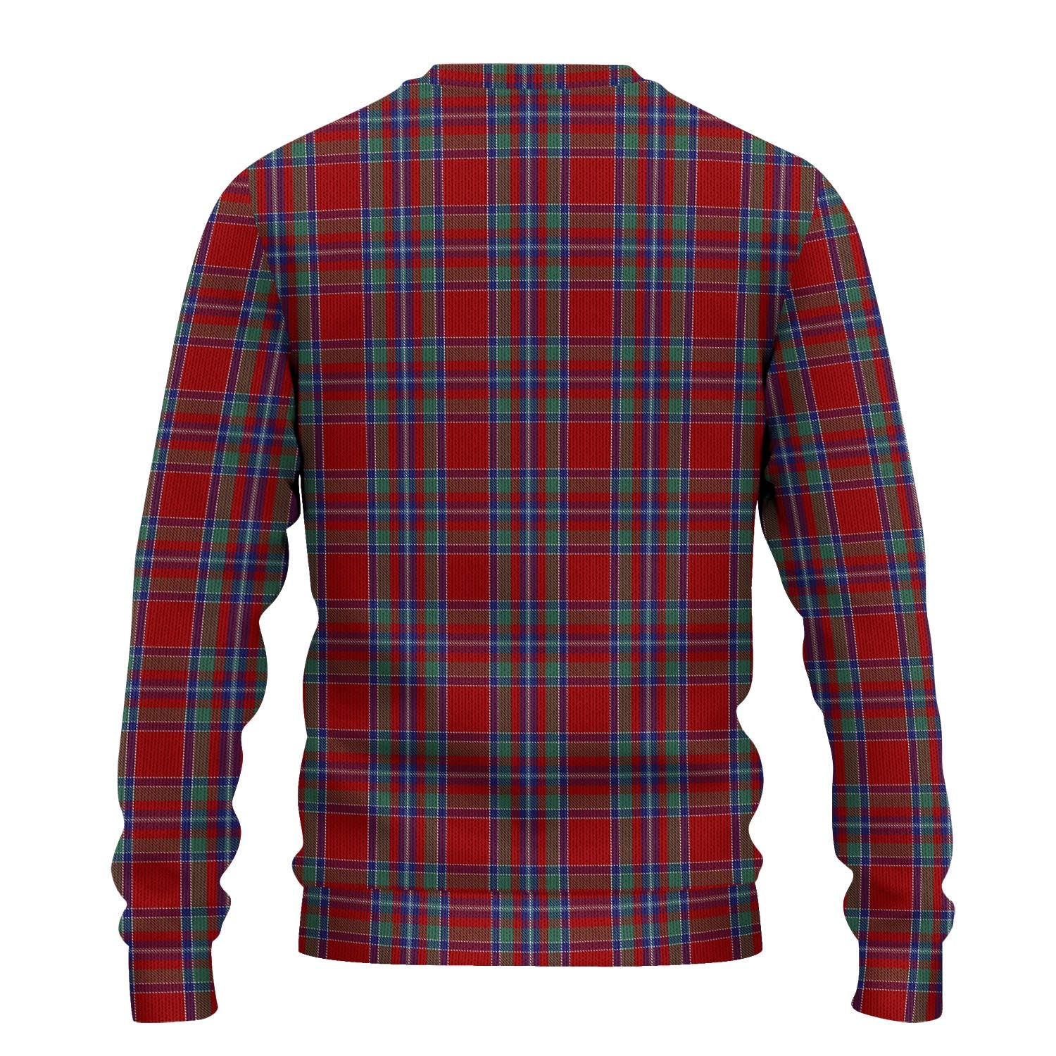 Spens Tartan Knitted Sweater with Family Crest - Tartanvibesclothing