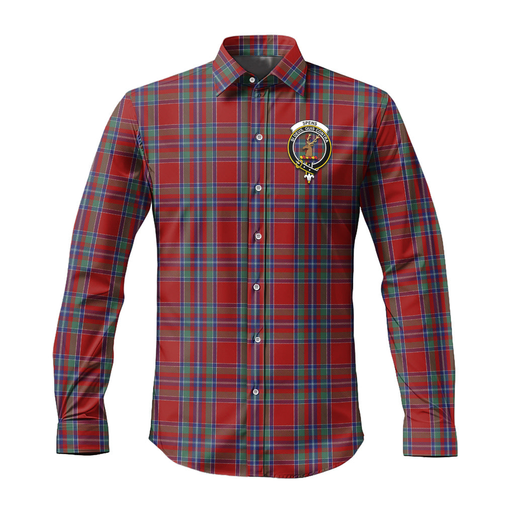 spens-tartan-long-sleeve-button-up-shirt-with-family-crest