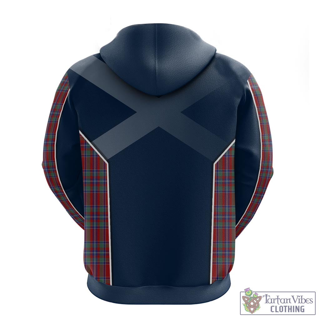 Tartan Vibes Clothing Spens Tartan Hoodie with Family Crest and Scottish Thistle Vibes Sport Style