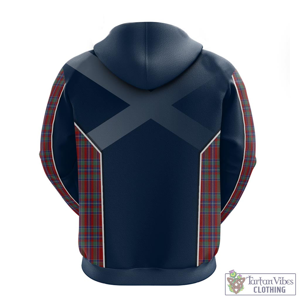 Tartan Vibes Clothing Spens Tartan Hoodie with Family Crest and Lion Rampant Vibes Sport Style