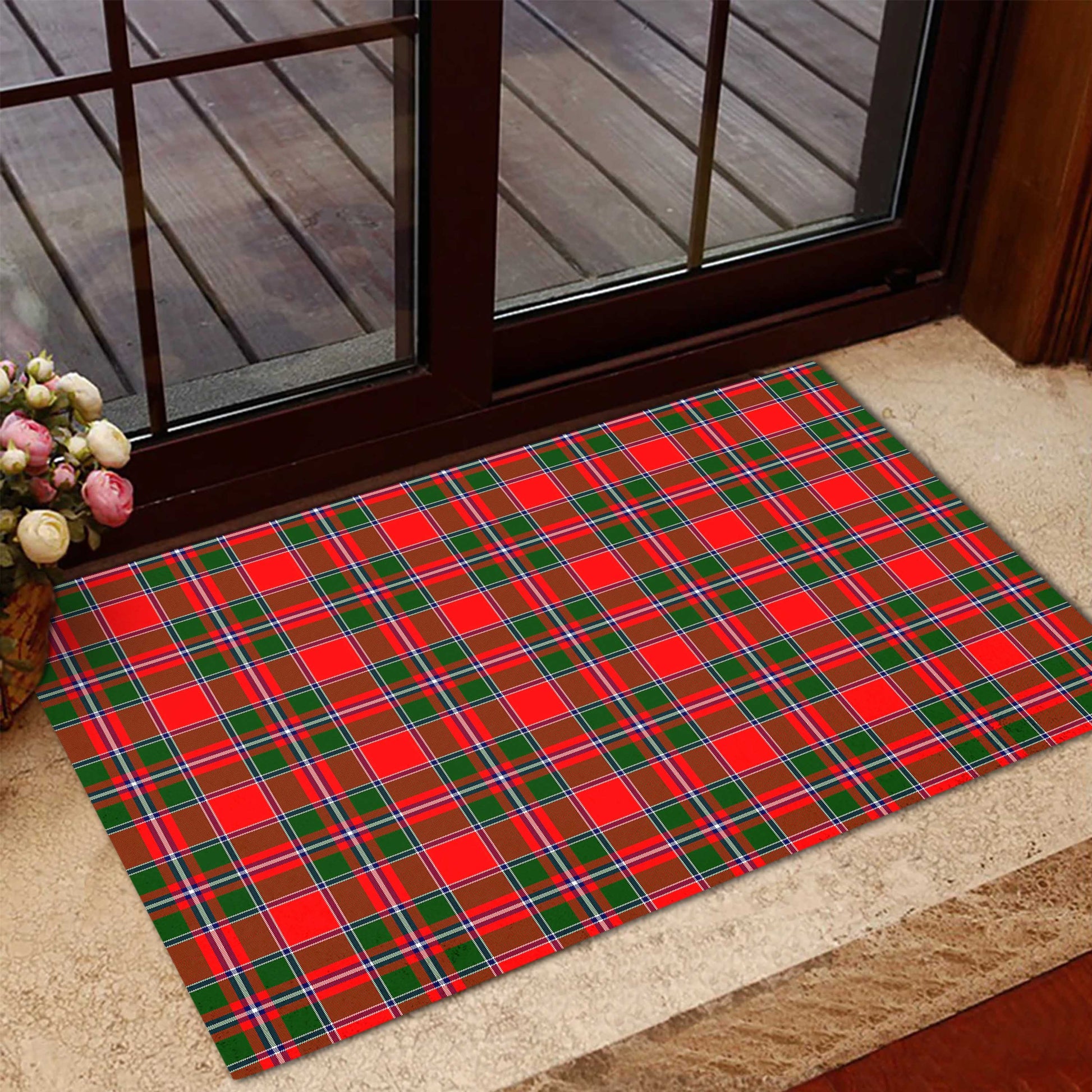 Spens Modern Tartan Door Mat - Tartanvibesclothing Shop