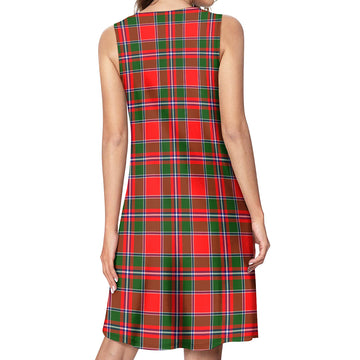 Spens Modern Tartan Womens Casual Dresses