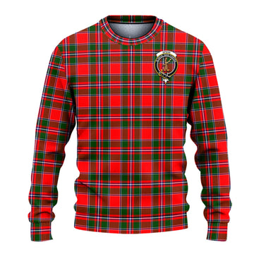 Spens Modern Tartan Knitted Sweater with Family Crest