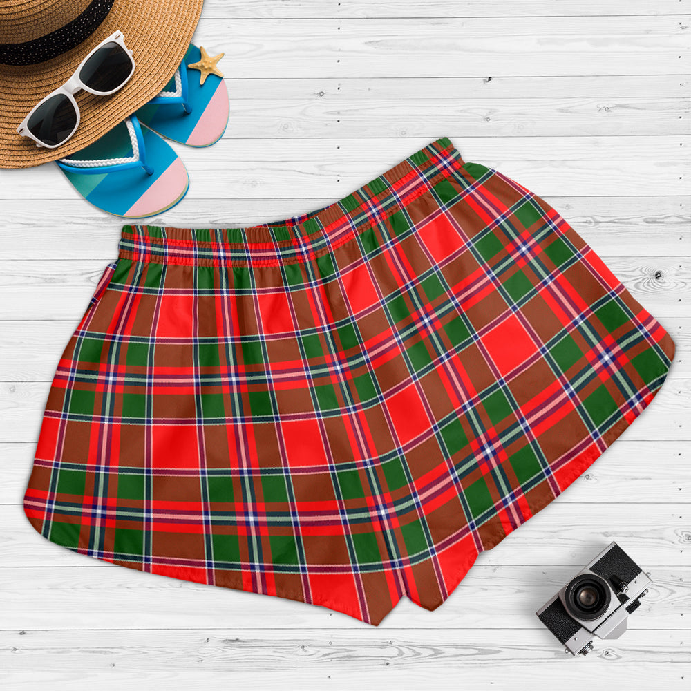 spens-modern-tartan-womens-shorts-with-family-crest