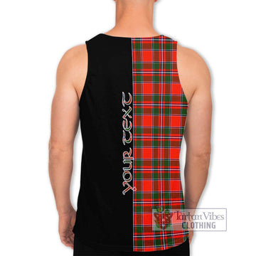 Spens Modern Tartan Men's Tank Top with Family Crest and Half Of Me Style