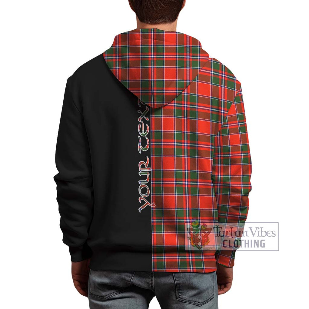 Spens Modern Tartan Hoodie with Family Crest and Half Of Me Style - Tartanvibesclothing Shop