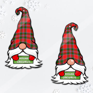 Spens Modern Gnome Christmas Ornament with His Tartan Christmas Hat