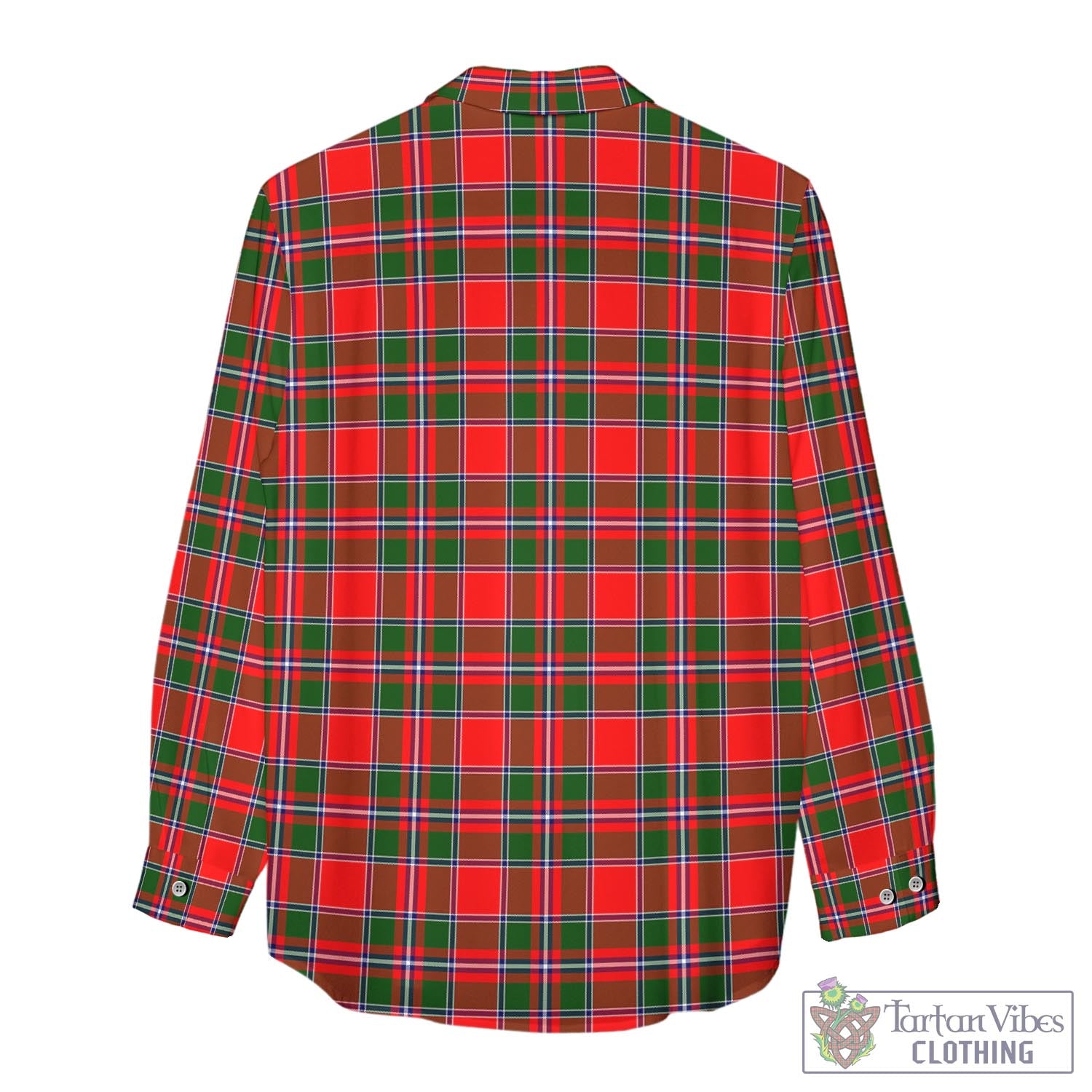 Tartan Vibes Clothing Spens Modern Tartan Womens Casual Shirt with Family Crest