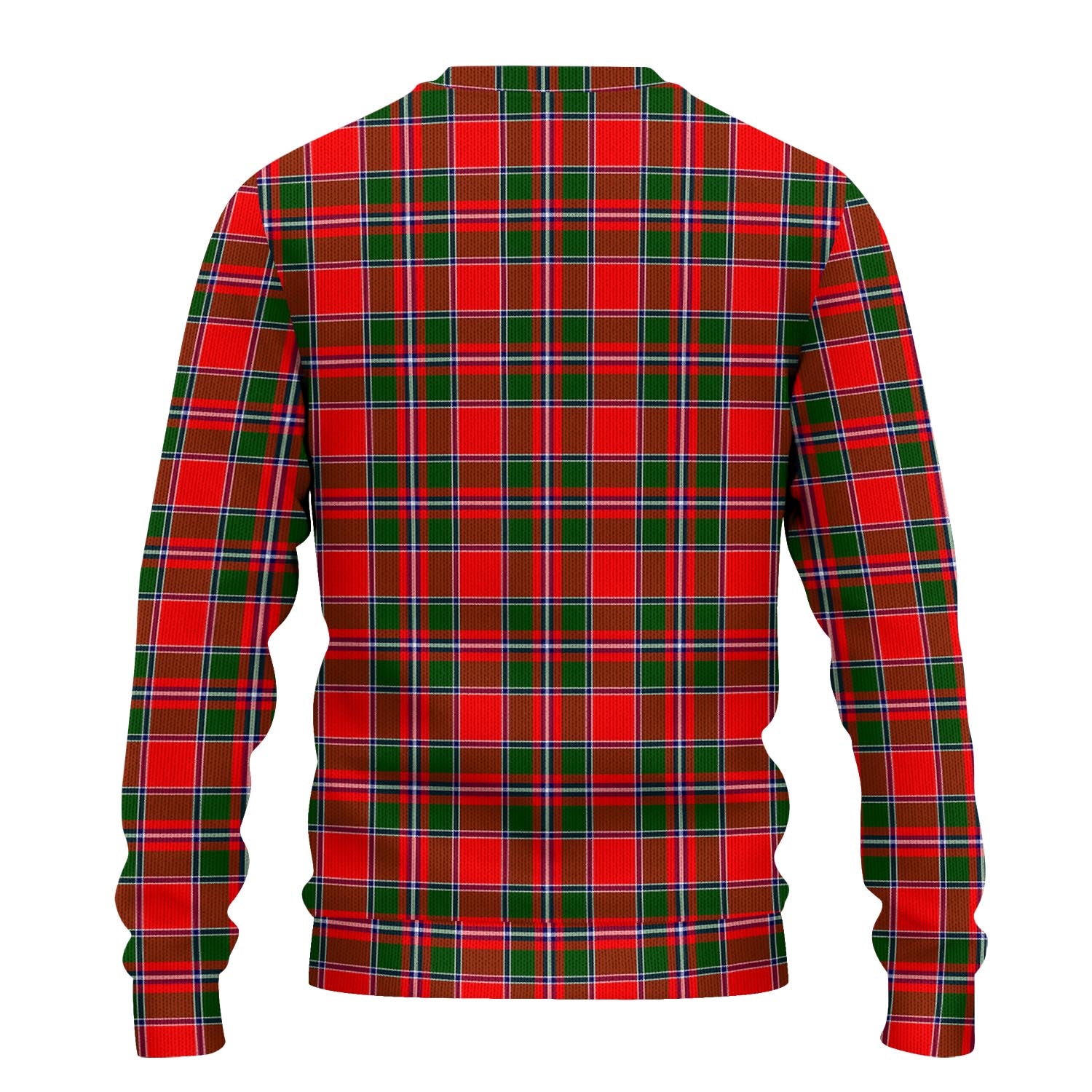 Spens Modern Tartan Knitted Sweater with Family Crest - Tartanvibesclothing