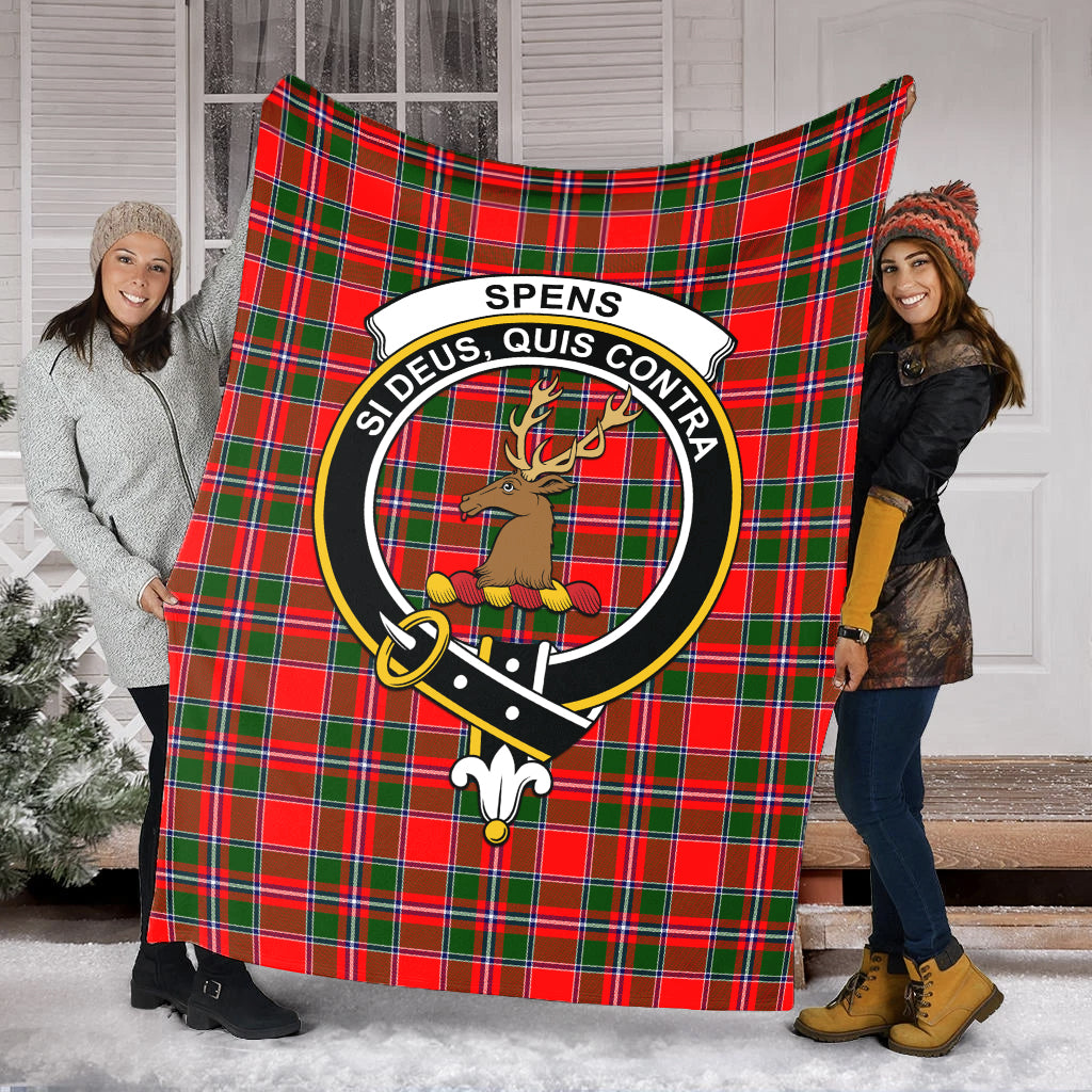 spens-modern-tartab-blanket-with-family-crest