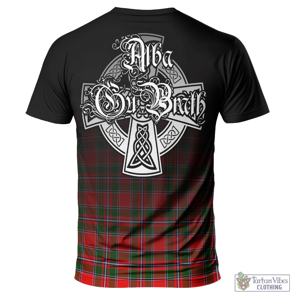 Tartan Vibes Clothing Spens Modern Tartan T-Shirt Featuring Alba Gu Brath Family Crest Celtic Inspired