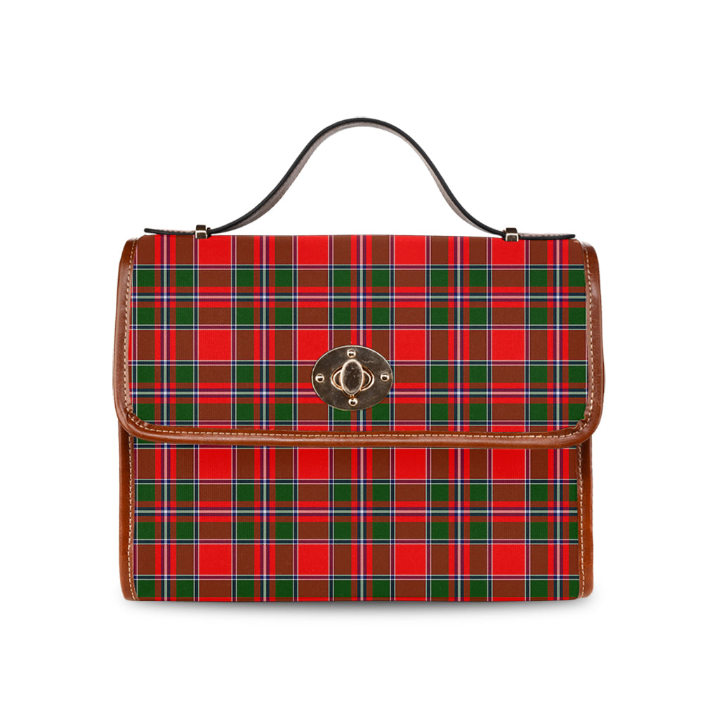 spens-modern-tartan-leather-strap-waterproof-canvas-bag