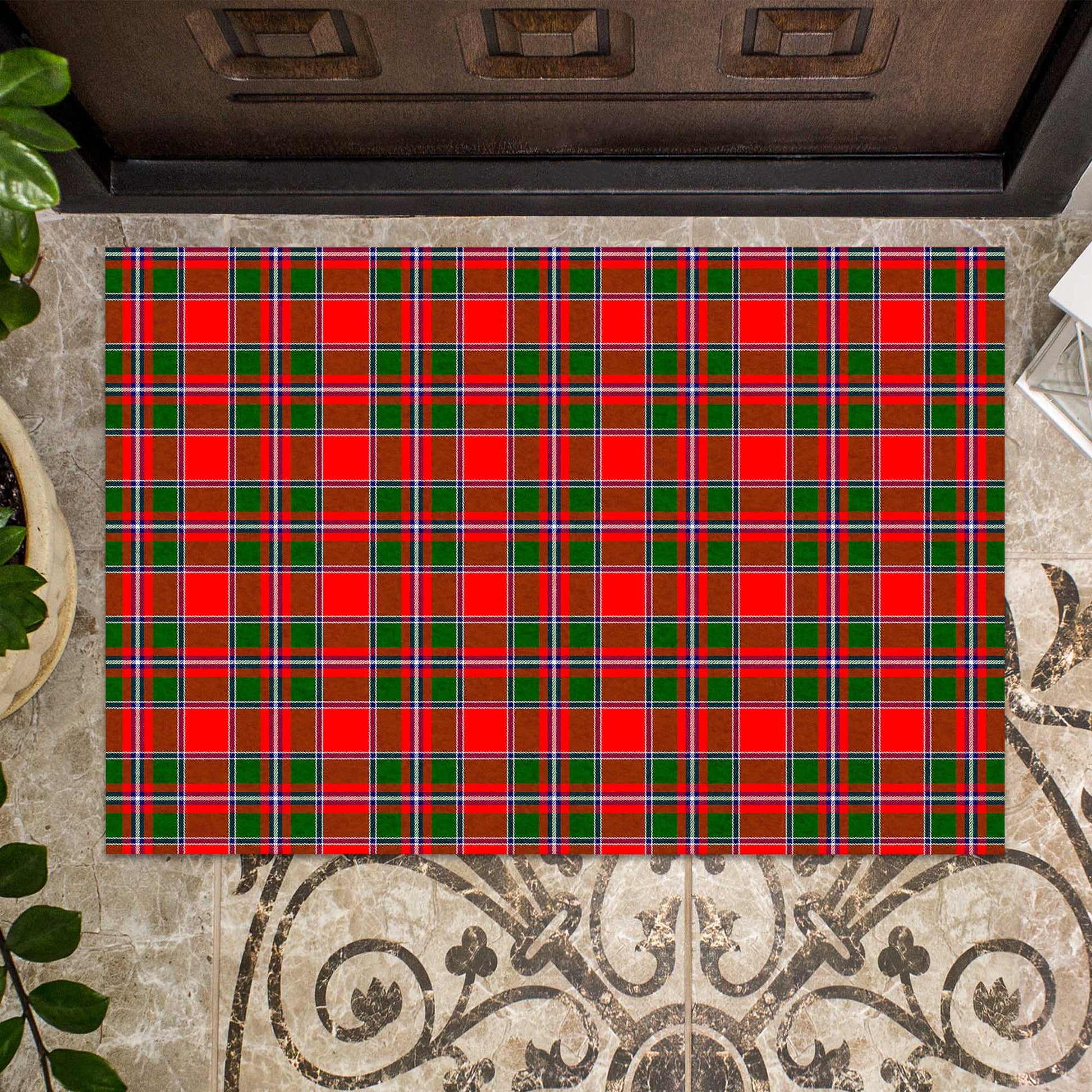 Spens Modern Tartan Door Mat - Tartanvibesclothing Shop