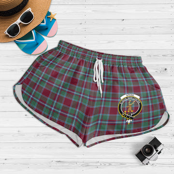 Spence (Spens) Tartan Womens Shorts with Family Crest 4XL - Tartan Vibes Clothing