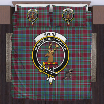 Spence (Spens) Tartan Bedding Set with Family Crest UK Bedding Set - Tartan Vibes Clothing