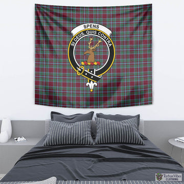 Spence (Spens) Tartan Tapestry Wall Hanging and Home Decor for Room with Family Crest - Tartan Vibes Clothing