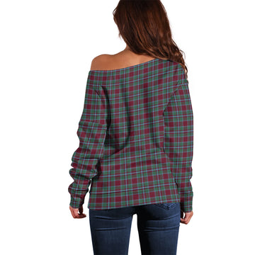 Spence (Spens) Tartan Off Shoulder Women Sweater - Tartan Vibes Clothing