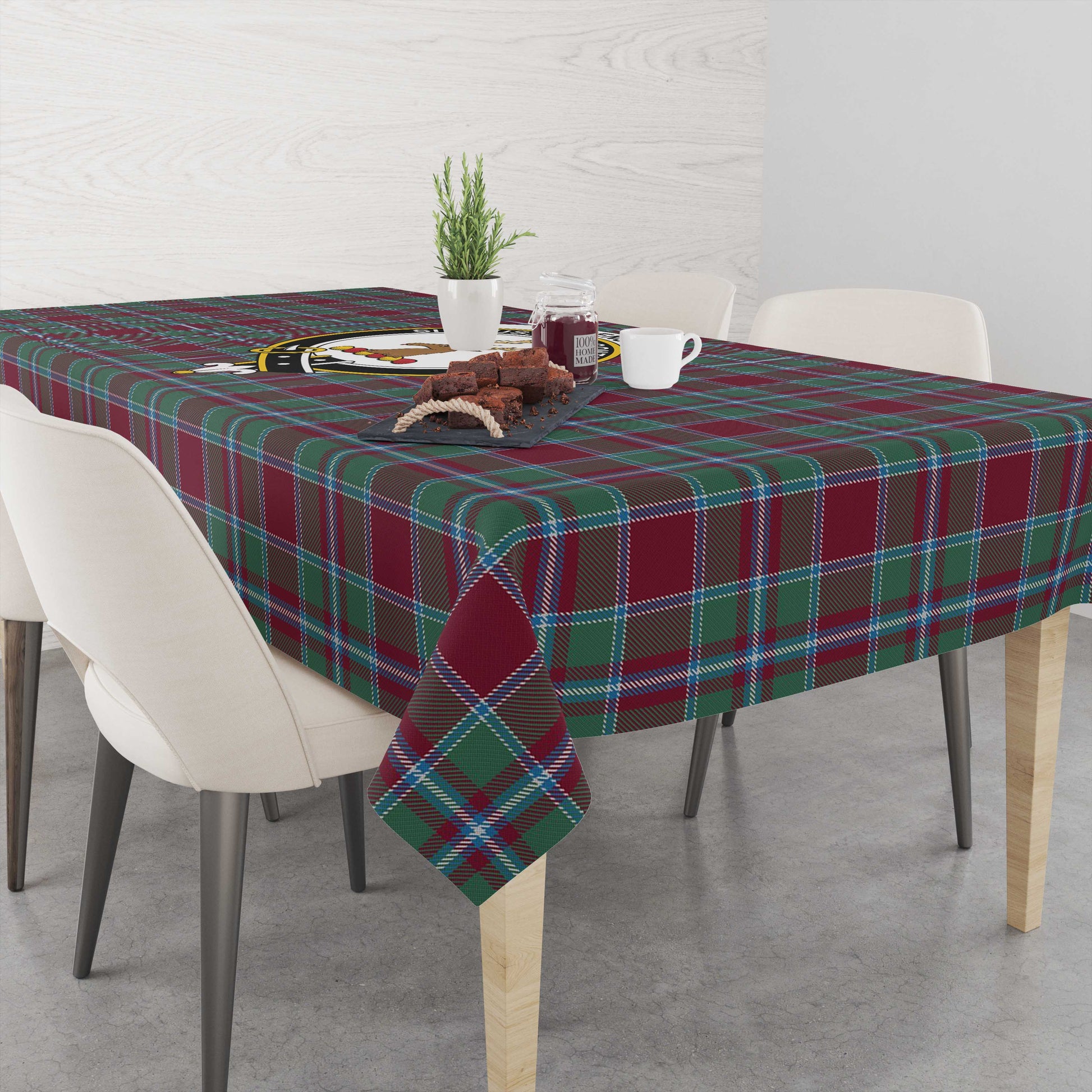 Spence (Spens) Tartan Tablecloth with Family Crest M 39.4"x59"(100x150cm) - Tartan Vibes Clothing
