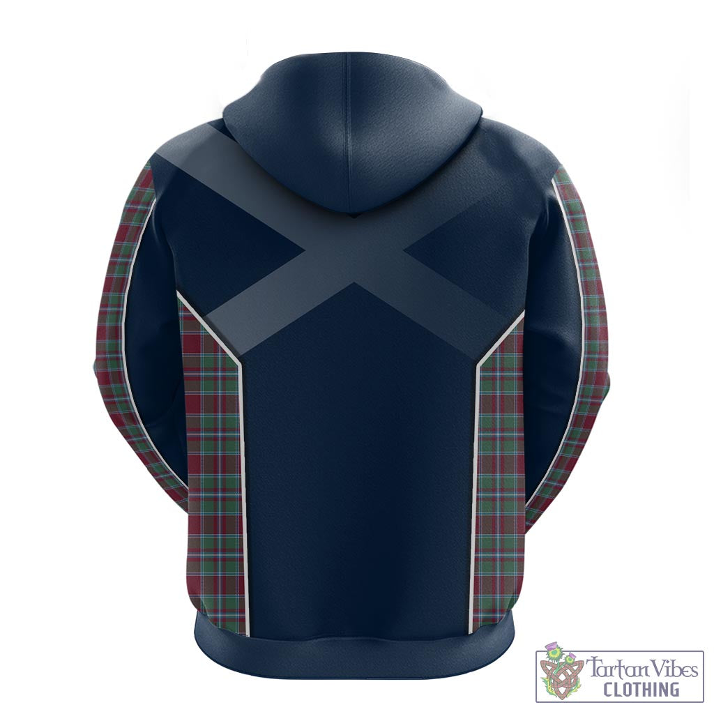 Tartan Vibes Clothing Spens (Spence) Tartan Hoodie with Family Crest and Scottish Thistle Vibes Sport Style