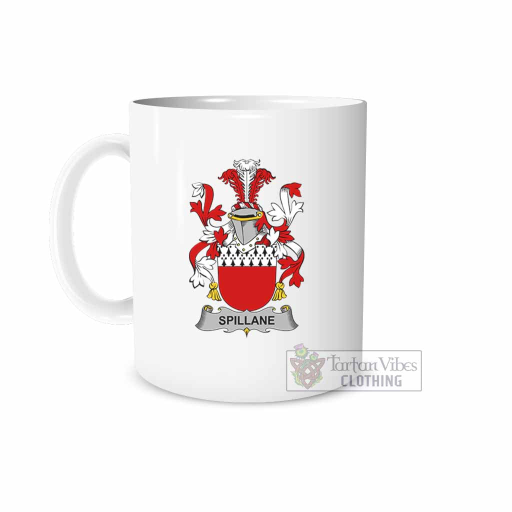 Tartan Vibes Clothing Spillane Irish Clan Coat of Arms Ceramic Mug