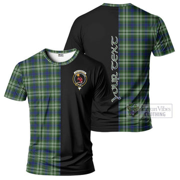 Spottiswood Tartan T-Shirt with Family Crest and Half Of Me Style