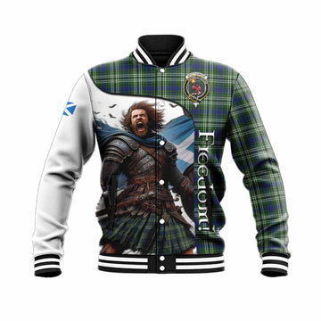 Spottiswood Crest Tartan Baseball Jacket Inspired by the Freedom of Scottish Warrior