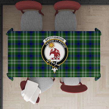 Spottiswood Tartan Tablecloth with Family Crest