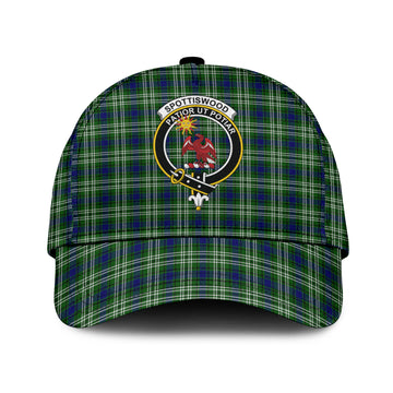 Spottiswood Tartan Classic Cap with Family Crest