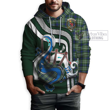 Spottiswood Tartan Hoodie with Epic Bagpipe Style