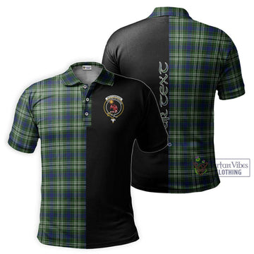 Spottiswood Tartan Polo Shirt with Family Crest and Half Of Me Style