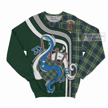 Spottiswood Tartan Sweatshirt with Epic Bagpipe Style