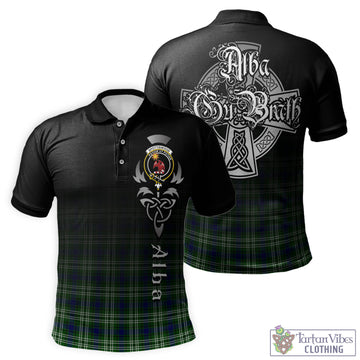 Spottiswood Tartan Polo Shirt Featuring Alba Gu Brath Family Crest Celtic Inspired