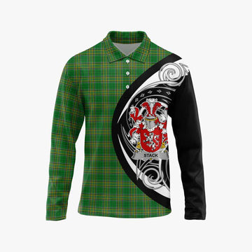 Stack Irish Clan Long Sleeve Polo Shirt Celtic Circle Style Unisex - Tartan Vibes Clothing