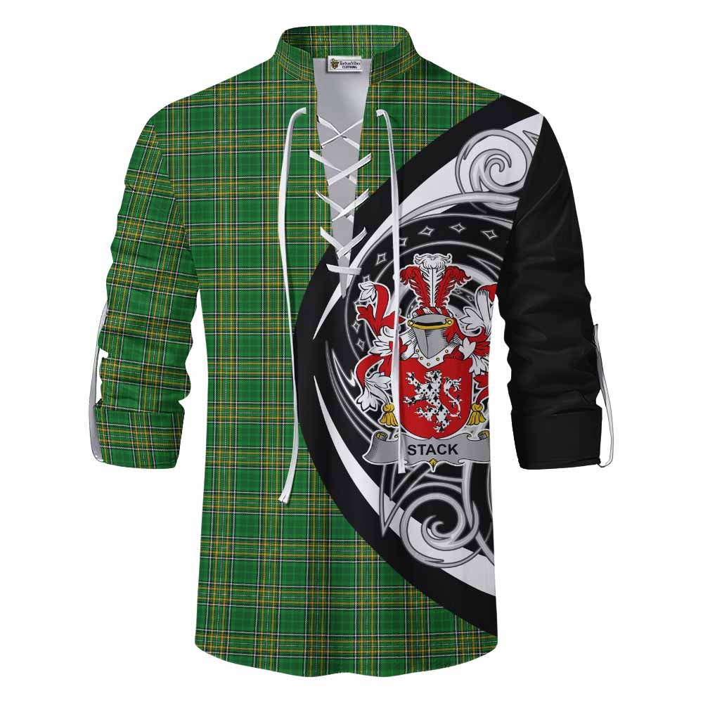 Stack Irish Clan Ghillie Kilt Shirt Celtic Circle Style Men - Tartan Vibes Clothing