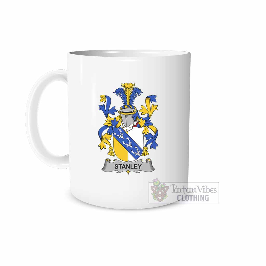 Stanley Irish Clan Coat of Arms Ceramic Mug White - 2D-tartanvibesclothing