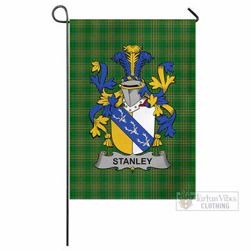 Stanley Irish Clan Tartan Flag with Coat of Arms