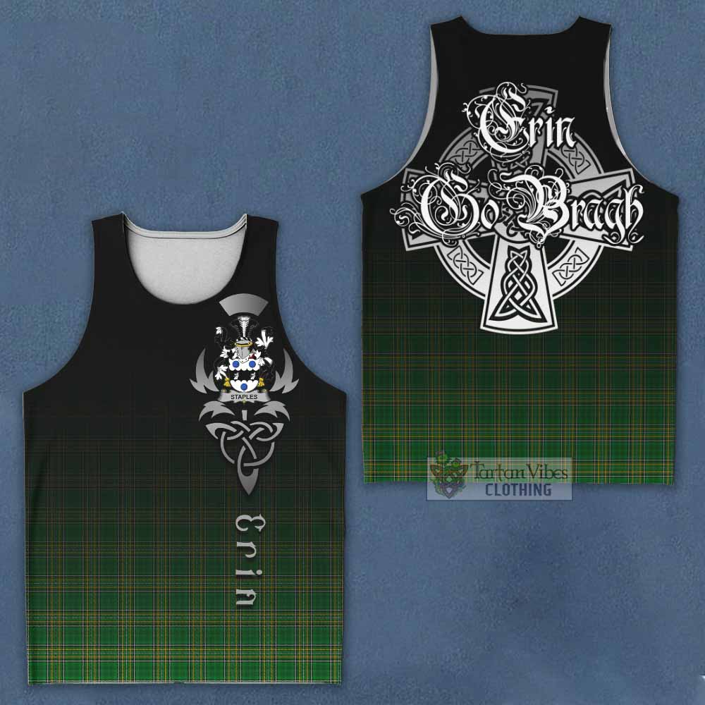 Staples Irish Clan Men's Tank Top with Coat of Arms Erin Go Bragh Celtic Inspired - Tartan Vibes Clothing