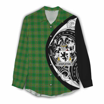 Stapleton Irish Clan Women's Casual Shirt Celtic Circle Style Female - Tartan Vibes Clothing