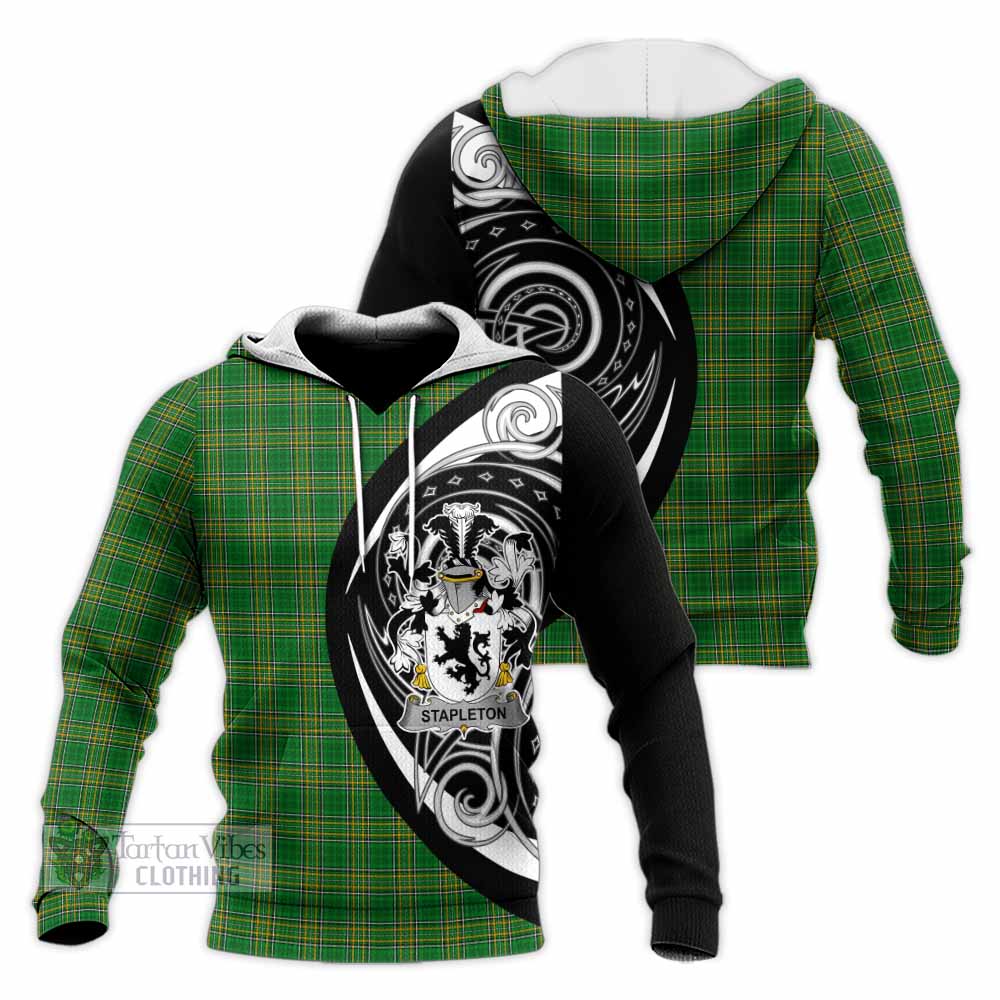 Stapleton Irish Clan Knitted Hoodie Celtic Circle Style - Tartan Vibes Clothing