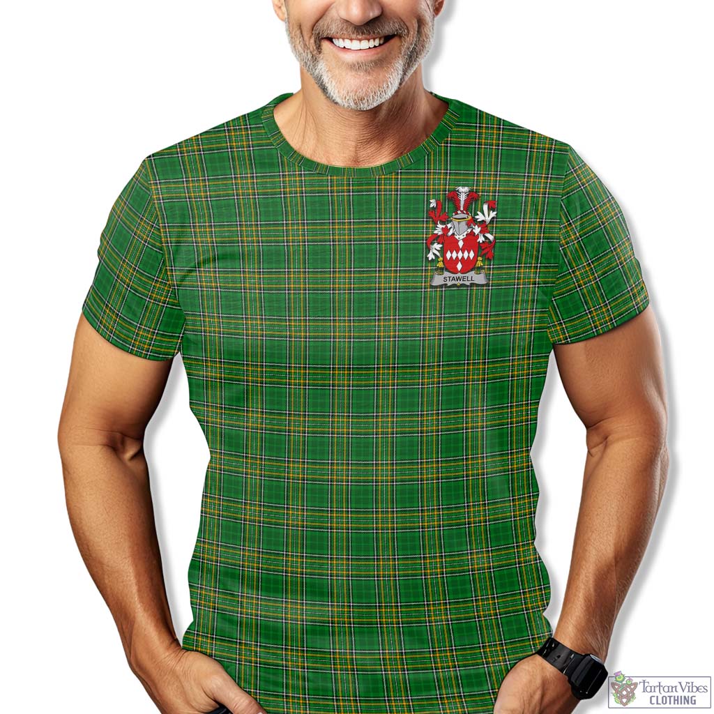 Tartan Vibes Clothing Stawell Ireland Clan Tartan T-Shirt with Family Seal